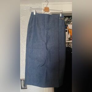 Tory Burch Dark Blue Pencil Skirt